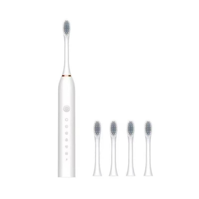 Escova De Dentes Eletrica IPX7 Com Cabeça Substituível Inteligente Ultrassônico A Prova Dagua - Kaype Store