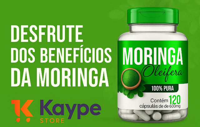 Moringa Original 120 Cápsulas – Energia Natural e Antioxidante | Kaype Store
