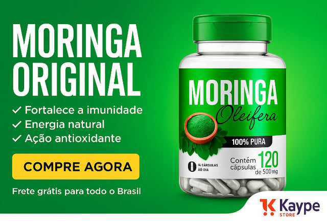 Moringa Original 120 Cápsulas – Energia Natural e Antioxidante | Kaype Store