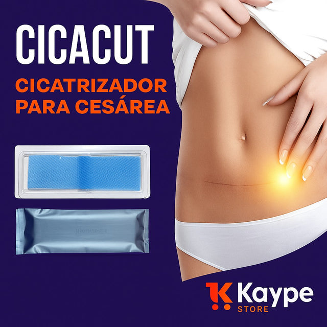 CicaCut – Cicatrizador de Cesárea Pós-Parto | Fita de Silicone Reutilizável | Kaype Store