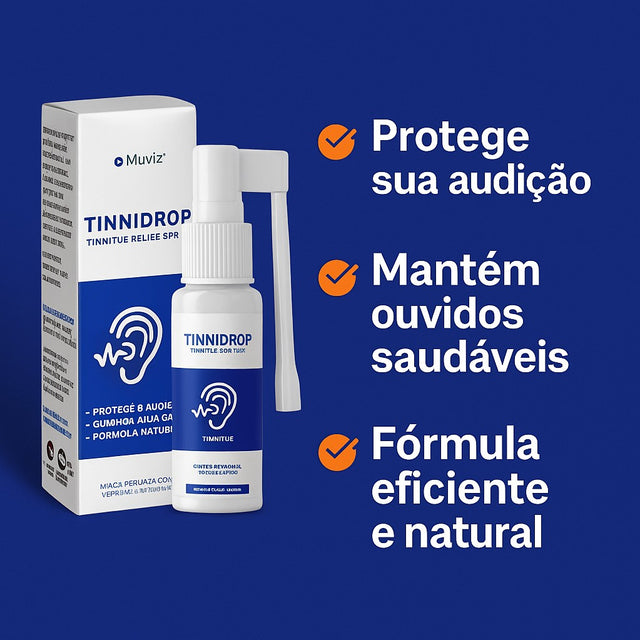 Tinnidrop Original - Solução para Zumbido nos Ouvidos | Alívio Rápido e Natural