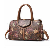 Bolsa Feminina de Couro Floral - Moiza - Kaype Store