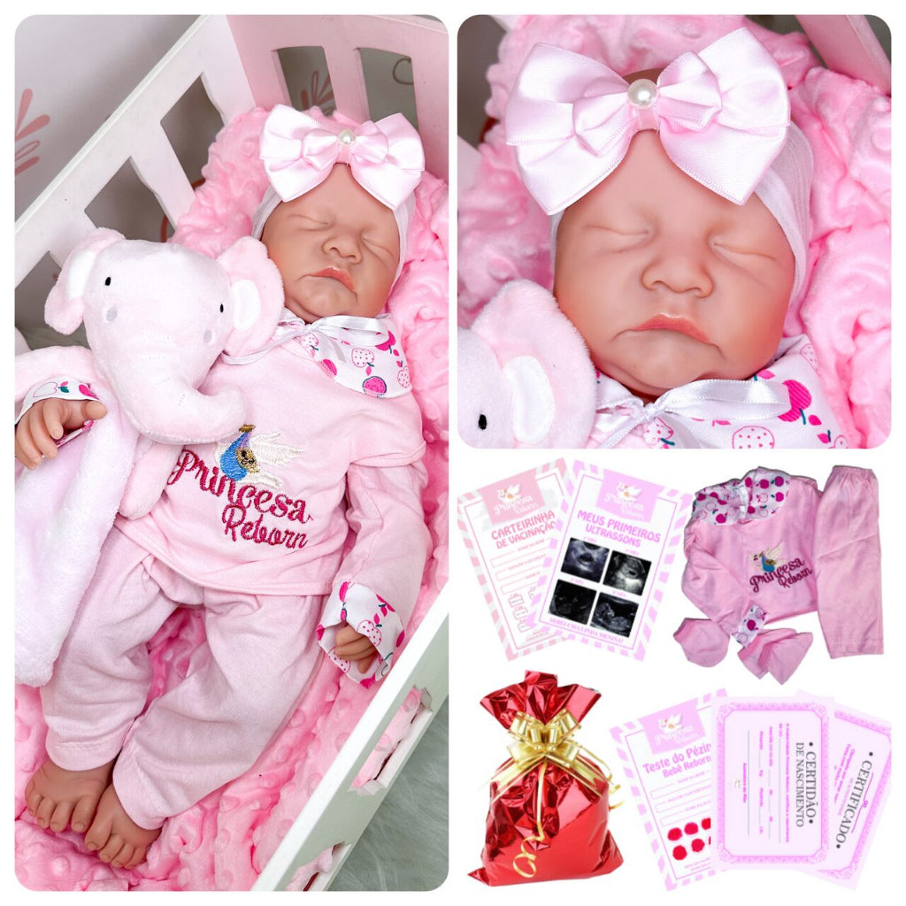 Boneca Bebê Reborn Realista 100% Silicone da Princesa Reborn - Kaype Store