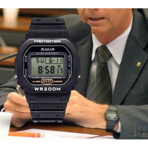 Relógio Bolsonaro Presidente Digital Aqua Prova D Agua - Kaype Store