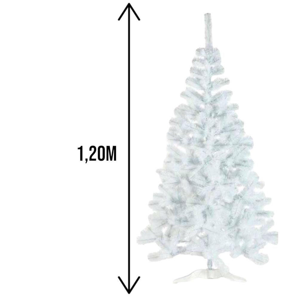 Árvore Branca de Natal 120cm - A Magia do Natal em Sua Casa - Kaype Store