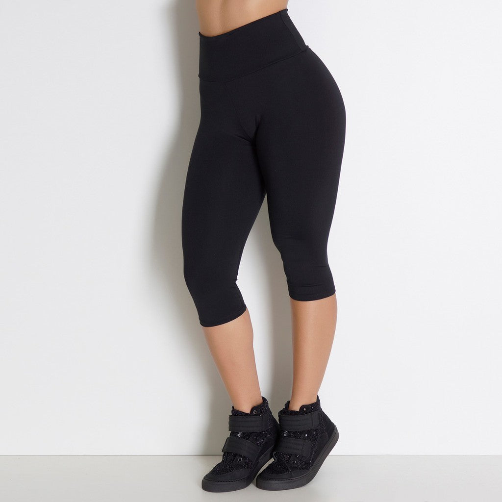 Kit 2 Calça Legging Corsário Cintura Alta Feminina Academia Fitness Lisa - Kaype Store