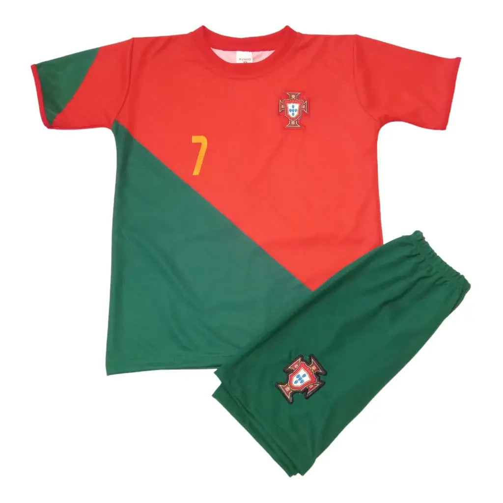 Conjunto Infantil de Futebol Seleção de Portugal CR7 - Kaype Store