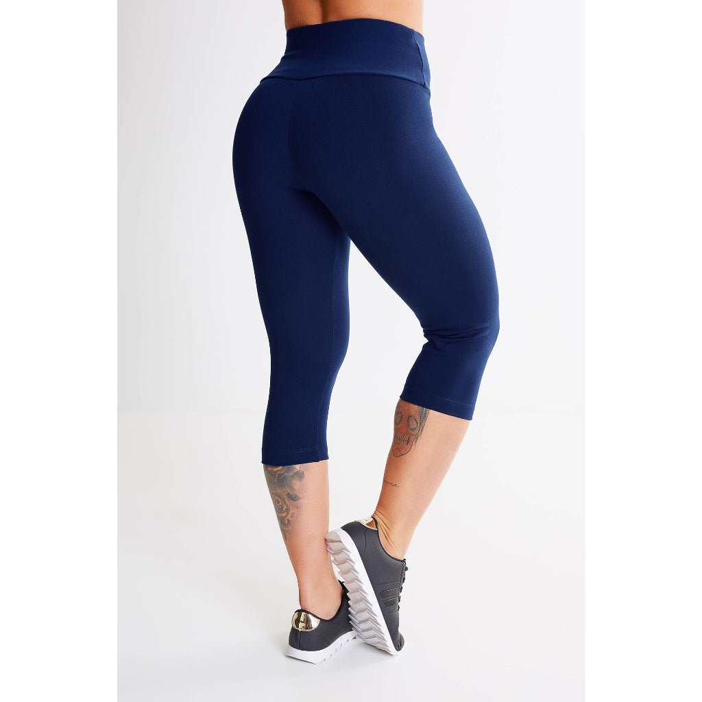 Kit 2 Calça Legging Corsário Cintura Alta Feminina Academia Fitness Lisa - Kaype Store