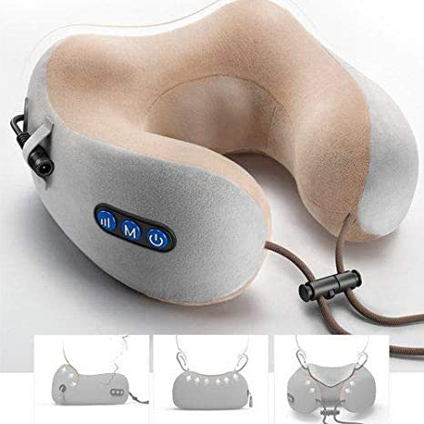 Almofada Massageadora de Pescoço Elétrica USB Recarregável - Kaype Store