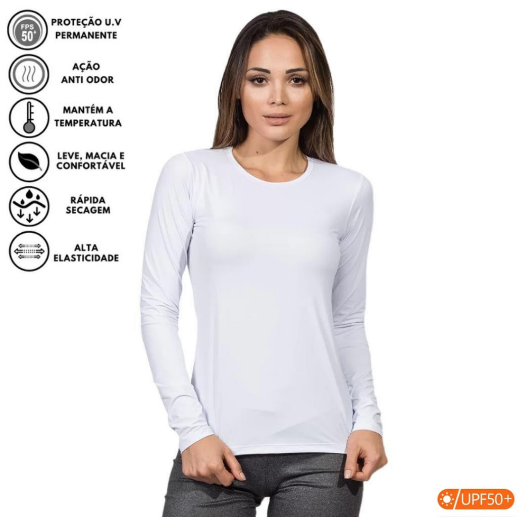 Camiseta Feminina Segunda Pele Térmica com Proteção UV - Kaype Store