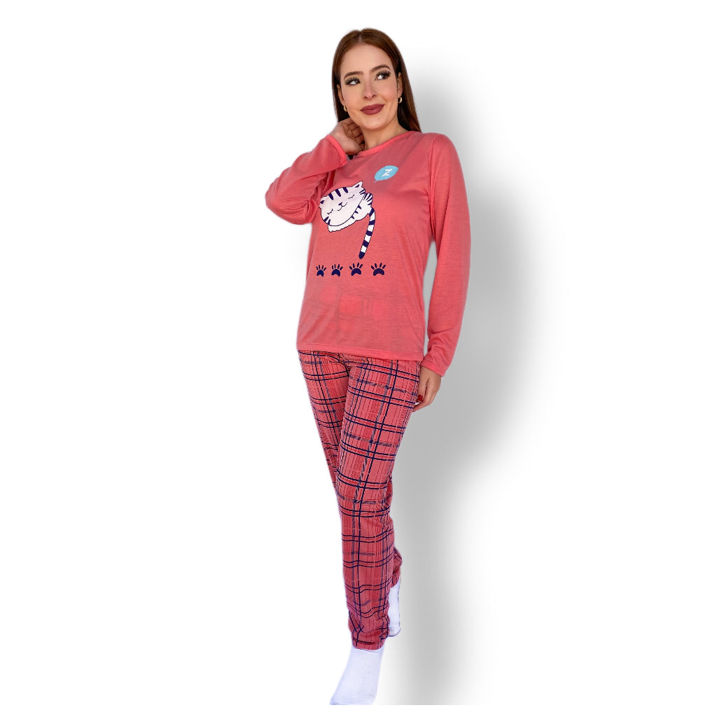 Pijama de Frio Feminino Longo - Inverno - Kaype Store