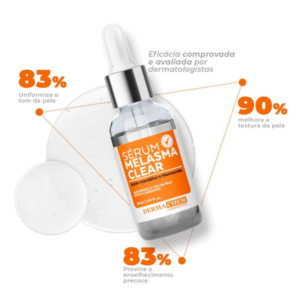 Sérum Clareador de Manchas no Rosto - Clareia Melasma e Uniformiza o T