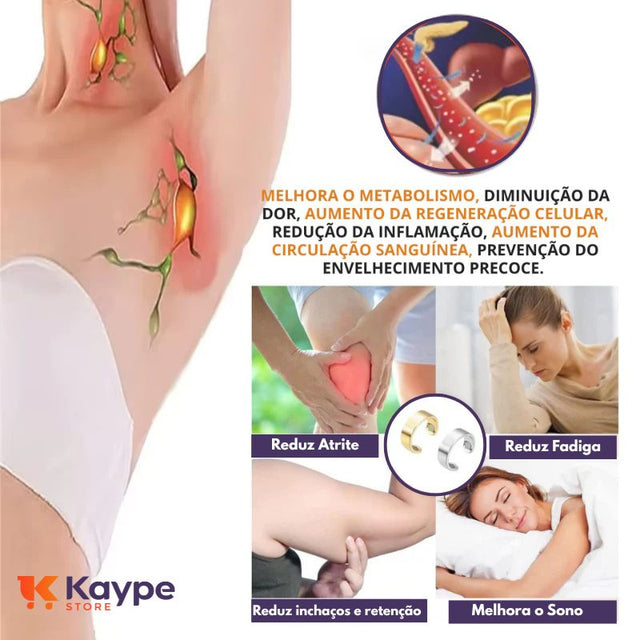 Anel Magnetico HealthRing | Alívio de Dores + Bem-Estar | Kaype Store