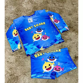 Conjunto Verão Infantil Masculino - Sunga e Camisa Térmica de Proteção Solar UV50 - Kaype Store