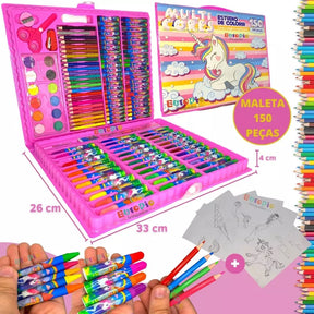 Maleta De Pintura Infantil Estojo 150 Peças Para Colorir - Kaype Store