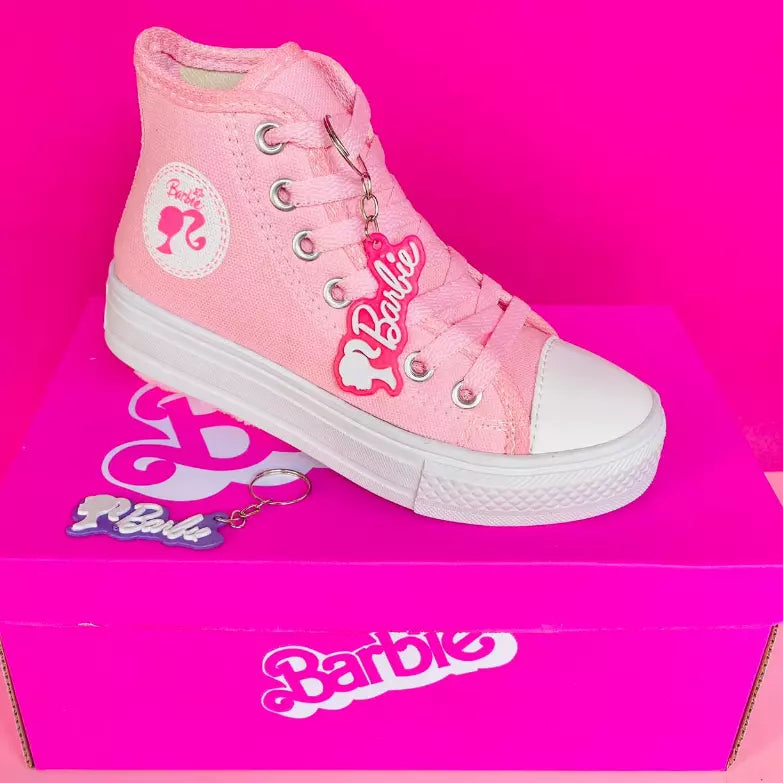 Tênis Infantil Barbie Girl Rosa Botinha: Estilo e Diversão para os Pezinhos da sua Princesa! - Kaype Store