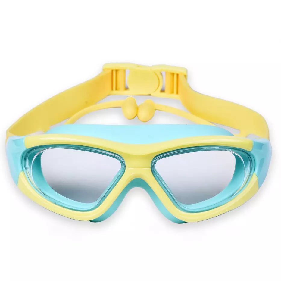 Mamakiddies Óculos De Natação Infantil Mergulho Ajustável À Prova D'água Anti-Embaciamento Visão Larga UV - Kaype Store
