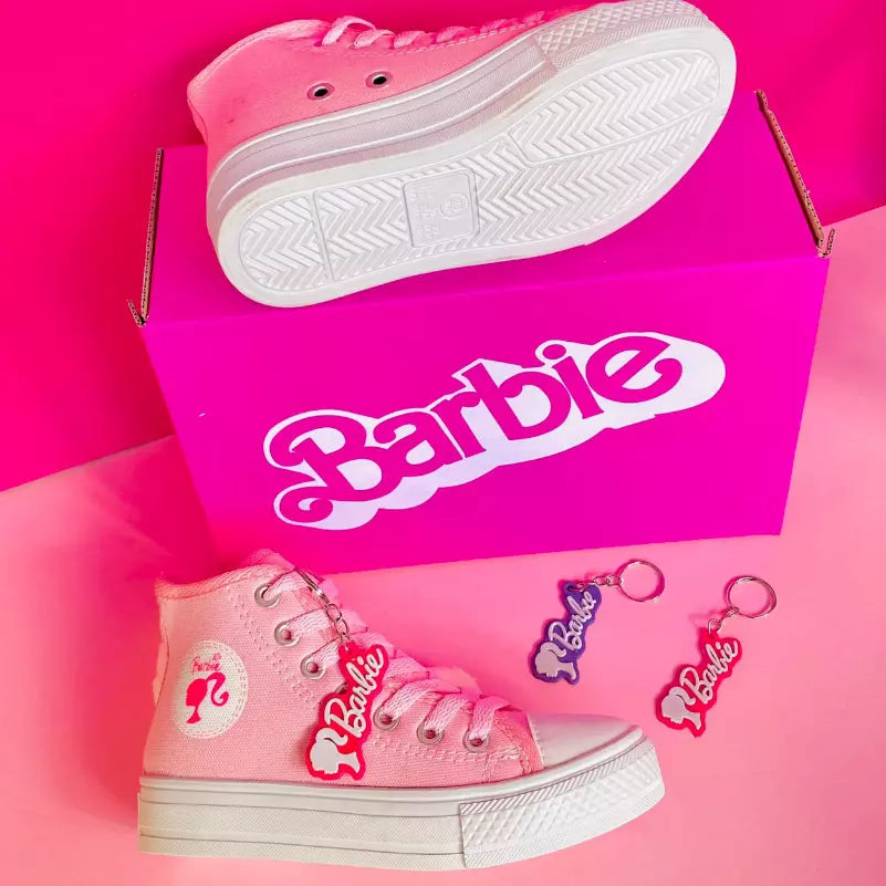 Tênis Infantil Barbie Girl Rosa Botinha: Estilo e Diversão para os Pezinhos da sua Princesa! - Kaype Store