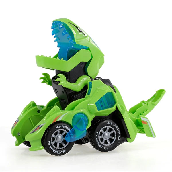 DinoCar - Carro Robô Dinossauro Transformers  Eletrico com Luz e Música - Kaype Store