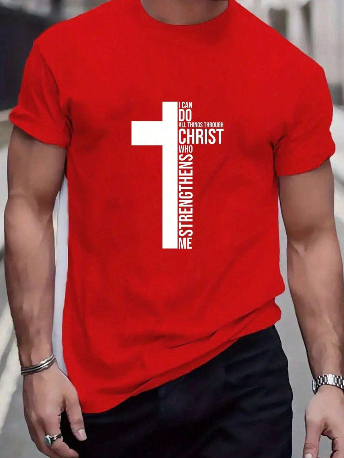 Camiseta Masculina Cruz Religiosa Algodão - Kaype Store