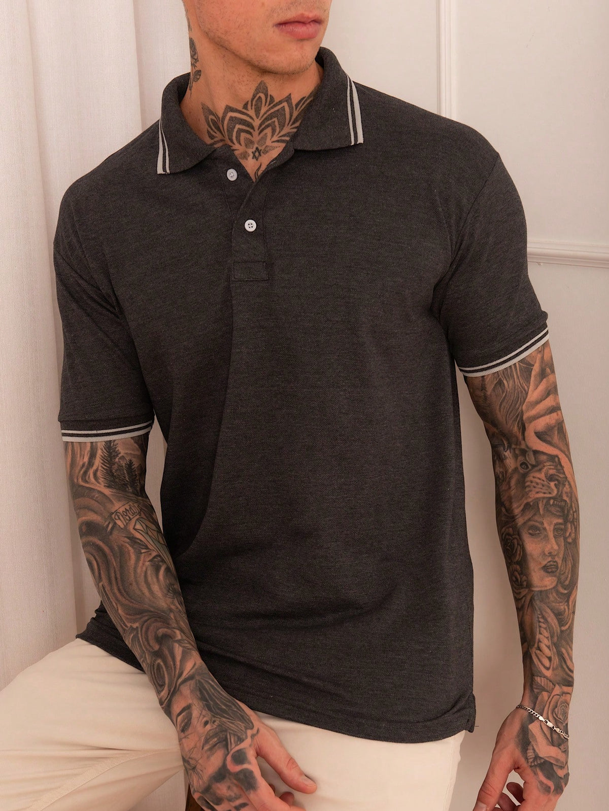 Mr Right Camisa Polo com Detalhe na Gola - Malha Piquet - Kaype Store