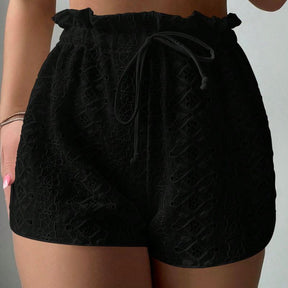 Shorts Feminino de Cintura em Renda - Flowerless - Kaype Store