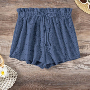 Shorts Feminino de Cintura em Renda - Flowerless - Kaype Store