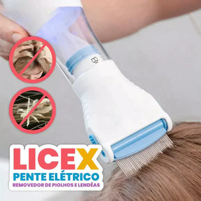 LiceX - Pente Elétrico Removedor de Piolhos e Lêndeas - Kaype Store
