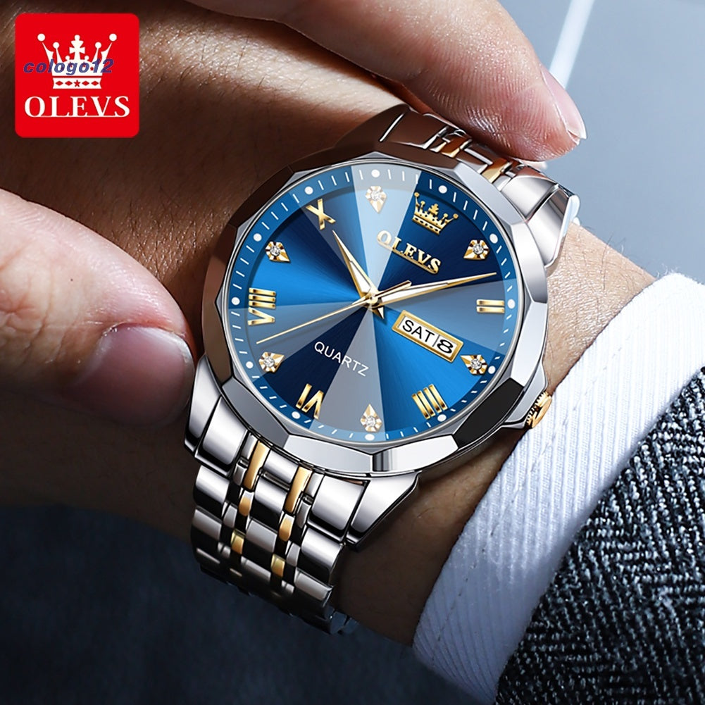 Relógio Masculino Premium Excellence da OLEVS Diamond - Kaype Store