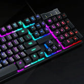 Teclado Gamer semi-mecânico, PC Original, RGB LED retroiluminada