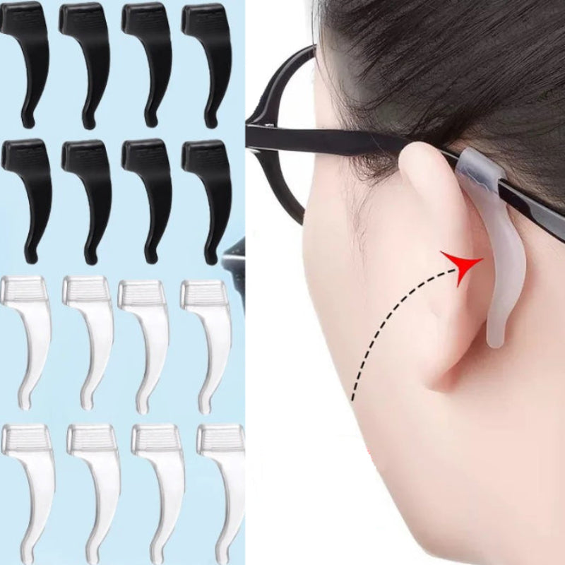Suporte de Silicone para Óculos - Kit 6 Pares (12 Peças) | Kaype Store