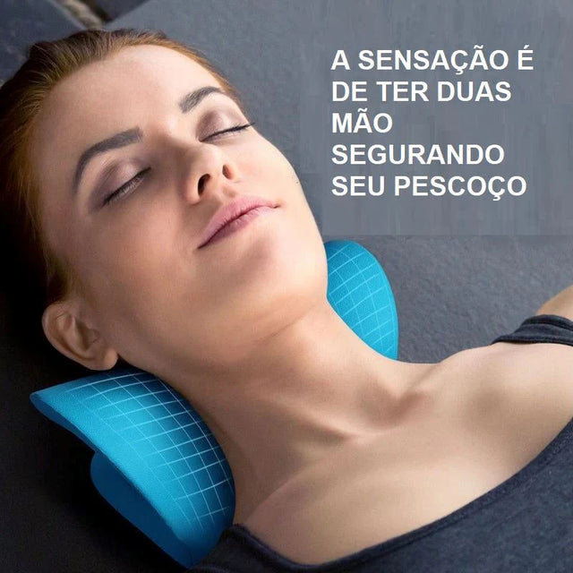 Travesseiro Massageador Ortopédico Cervical Portátil - SuperOrto | Alívio de Dor no Pescoço
