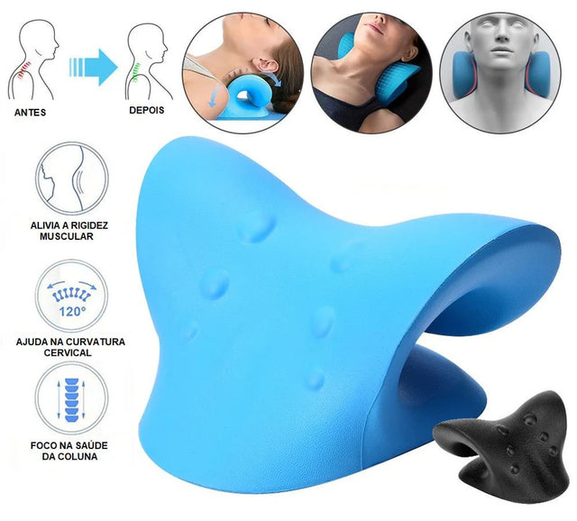 Travesseiro Massageador Ortopédico Cervical Portátil - SuperOrto | Alívio de Dor no Pescoço