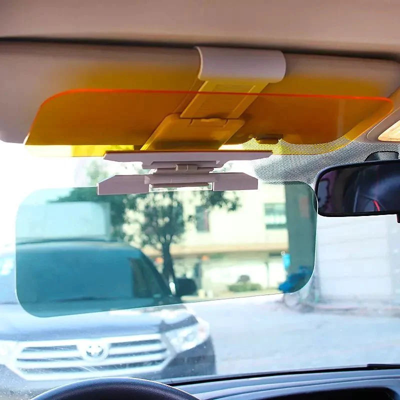 Visor Veicular Anti-Reflexo 2 em 1 - (Dia e Noite) - Clean Vision Quebra Sol - Carro, Caminhão, Van