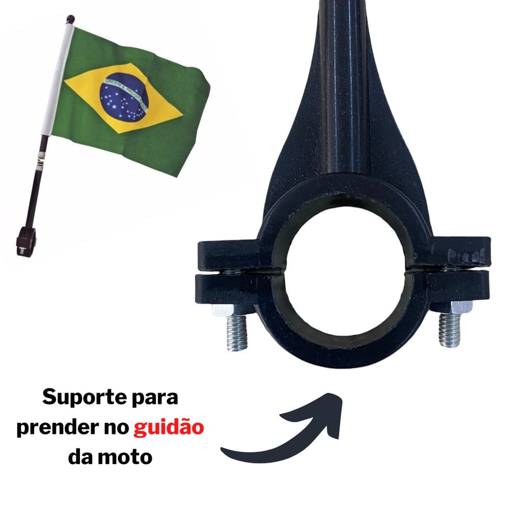 Kit Bandeira do Brasil para Moto Qualidade Premium COPA010 Kaypestore 