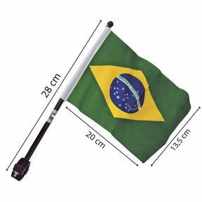 Kit Bandeira do Brasil para Moto Qualidade Premium COPA010 Kaypestore 