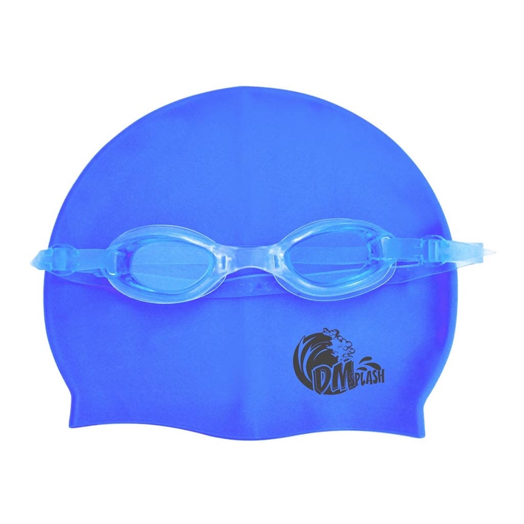 Kit Natação / HidroGinastica: Óculos e Touca - Proteção e Conforto na Água Kaypestore Azul 