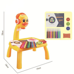 Table Kids - Projetor de Desenho Infantil: Estimule a Criatividade das Crianças de Forma Mágica! BRQ007 Kaypestore Pato 